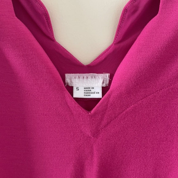 UO Pink Scalloped Bodycon Cocktail Dress - Small - Picture 6 of 7